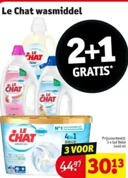 Kruidvat Le Chat wasmiddel aanbieding