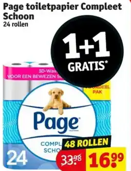 Kruidvat Page toiletpapier Compleet Schoon aanbieding