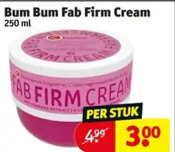 Kruidvat Bum Bum Fab Firm Cream aanbieding