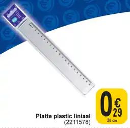 Cora Platte plastic liniaal aanbieding