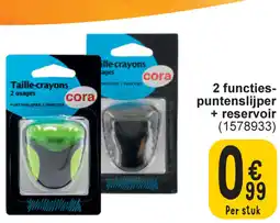 Cora 2 functies puntenslijper + reservoir aanbieding