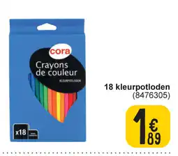 Cora 18 kleurpotloden aanbieding