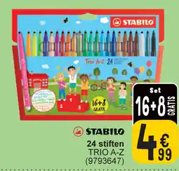 Cora Stabilo 24 stiften aanbieding