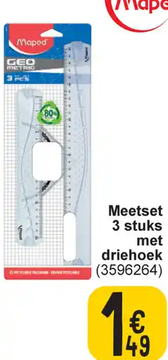 Cora Meetset 3 stuks met driehoek aanbieding