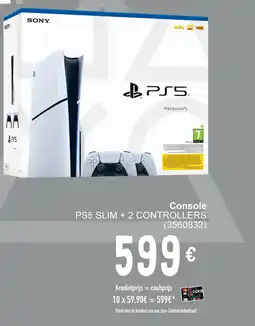 Cora Console PS5 slim + 2 controllers aanbieding