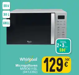 Cora Whirlpool Microgolfoven MWO611SL aanbieding