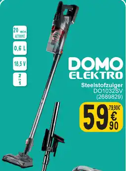 Cora Domo elektro Steelstofzuiger DO1032SV aanbieding