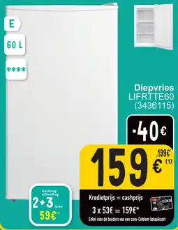 Cora Diepvries LIFRTTE60 aanbieding