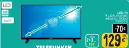 Cora LED-TV TFL32AUHD24BC HDMIX3/USBX2 aanbieding