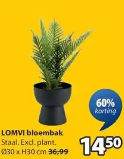 Jysk LOMVI bloembak aanbieding