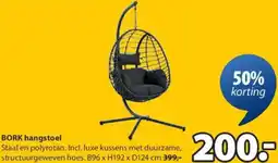 Jysk BORK hangstoel aanbieding