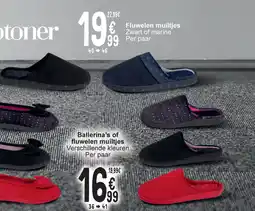 Cora Fluwelen muiltjes aanbieding