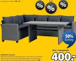 Jysk AGERMOSE loungeset aanbieding