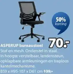 Jysk Asperup bureaustoel aanbieding
