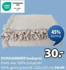 Jysk Dunhammer bedsprei aanbieding