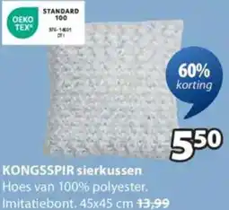 Jysk Kongsspir sierkussen aanbieding
