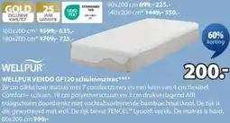 Jysk Wellpur vendo GF120 schuimmatras aanbieding