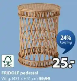 Jysk Fridolf pedestal aanbieding