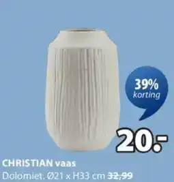 Jysk Christian vaas aanbieding