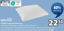 Jysk Wellpur stryn traagschuimkussen aanbieding