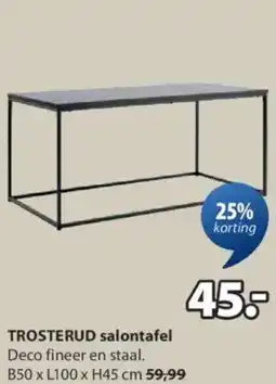 Jysk Trosterud salontafel aanbieding