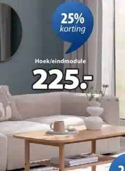 Jysk Hoek/eindmodule aanbieding