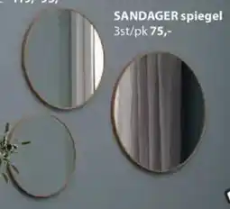 Jysk Sandager spiegel aanbieding