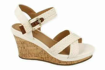 Berca Shoes Sprox Sandaal Trend Plateau Zool - Wit aanbieding