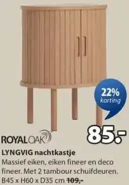 Jysk Lyngvig nachtkastje aanbieding