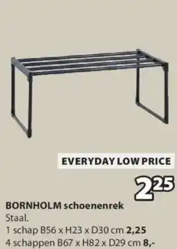 Jysk Bornholm schoenenrek aanbieding