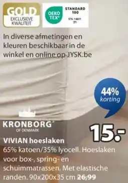 Jysk Vivian hoeslaken aanbieding