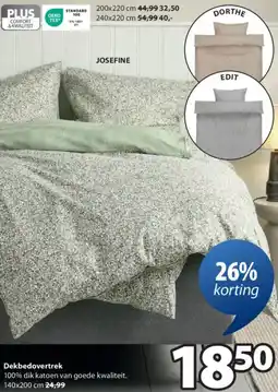 Jysk Dekbedovertrek aanbieding