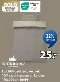 Jysk Lillian dekbedovertrek aanbieding