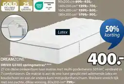 Jysk DRIVA GS100 springmatras aanbieding