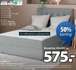 Jysk SKOLLA STORAGE PC40 boxspring aanbieding