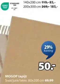 Jysk Mogop tapijt aanbieding