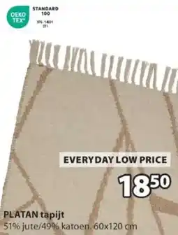 Jysk Platan tapijt aanbieding
