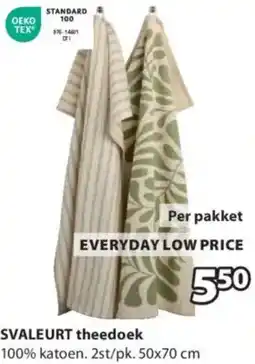 Jysk Svaleurt theedoek aanbieding