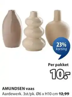 Jysk Amundsen vaas aanbieding