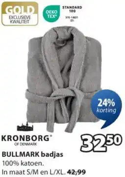 Jysk Bullmark badjas aanbieding
