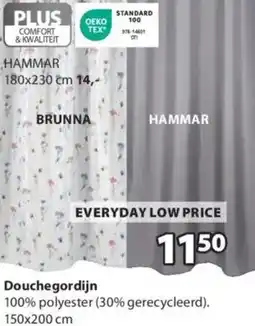 Jysk Douchegordijn aanbieding