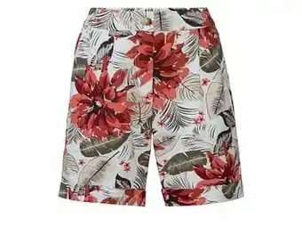 Lidl ESMARA® Short van een linnenmix (34, bloemmotief/wit) aanbieding