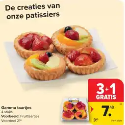 Carrefour Market Gamma taartjes aanbieding