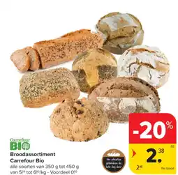 Carrefour Market Broodassortiment Carrefour Bio aanbieding