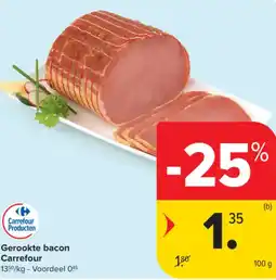 Carrefour Market Gerookte bacon Carrefour aanbieding