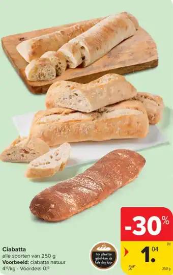Carrefour Market Ciabatta aanbieding