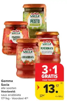 Carrefour Market Gamma Sacla aanbieding