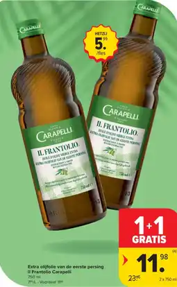Carrefour Market Extra olijfolie van de eerste persing Il Frantolio Carapelli aanbieding