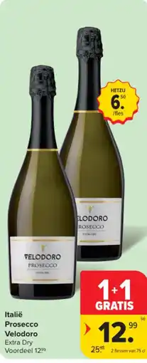Carrefour Market Italië Prosecco Velodoro aanbieding