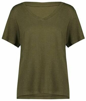 HEMA HEMA Dames T-shirt Olijf (olijf) aanbieding